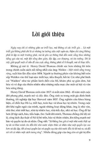  Walden, Một Mình Sống Trong Rừng - 
Phiên Bản Bỏ Túi  - Henry David Thoreau 