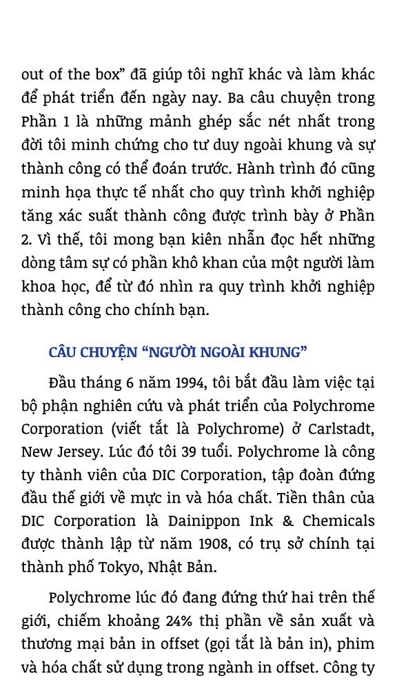 Người Ngoài Khung - Nghĩ Khác Và Làm Khác Để Bền Vững - Tiến sĩ 
Nguyễn Thanh Mỹ