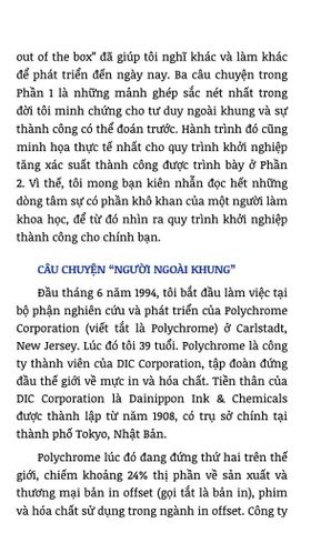  Người Ngoài Khung - Nghĩ Khác Và Làm Khác Để Bền Vững - Tiến sĩ 
Nguyễn Thanh Mỹ 