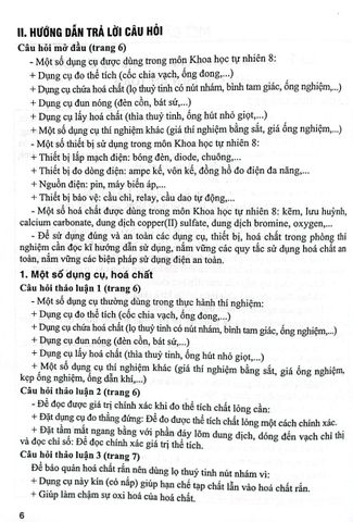  Hướng Dẫn Trả Lời Câu Hỏi Và Bài Tập Khoa Học Tự Nhiên Lớp 8 (Dùng Kèm SGK Chân Trời Sáng Tạo) - ThS.Lê Văn Nam, Nguyễn Thị Ngọc Trinh, Nguyễn Thị Nhung 