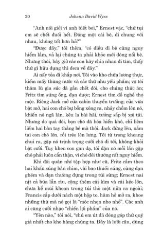  Văn Học Cổ Điển - Gia Đình Robinson Thụy Sỹ - Johann David Wyss 