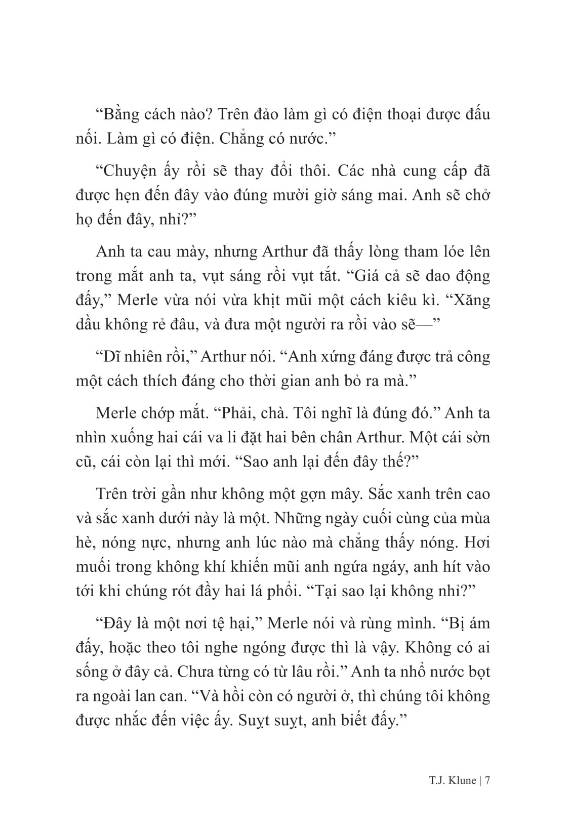 Đâu Đó Ngoài Khơi Xa - 
TJ Klune