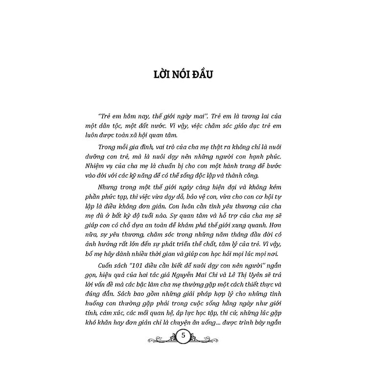 101 Điều Cần Biết Để Nuôi Dạy Con Nên Người - Nguyễn Mai Chi - Lê Thị Uyên