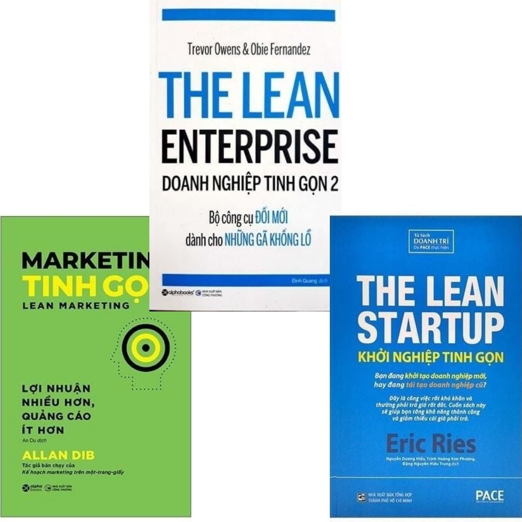 Combo 3 Cuốn Chiến Lược Tinh Gọn ( Marketing Tinh Gọn + Doanh Nghiệp Tinh Gọn 2 + Khởi Nghiệp Tinh Gọn )