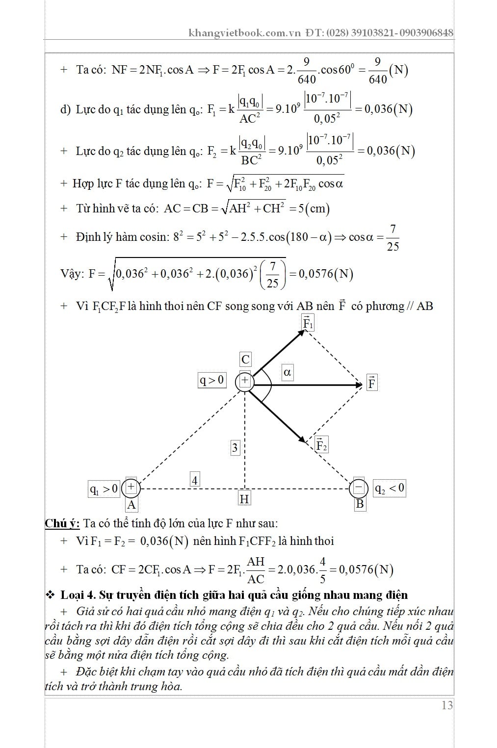 Phương Pháp Tư Duy Sáng Tạo Trong Giải Nhanh Bồi Dưỡng Học Sinh Giỏi Vật Lí 11 Tập 1  - Trịnh Minh Hiệp