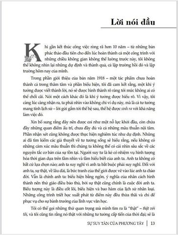  Sự Suy Tàn Của Phương Tây (The Decline Of The West) Tập 1 Hình Thái Và Hiện Thực - Oswald Spengler - Oswald Spengler 