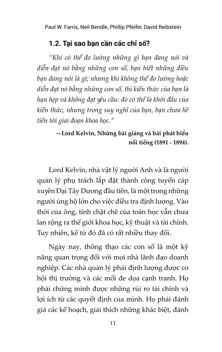 Marketing Metrics – Chỉ Số Đo Lường Trong Marketing - Paul W. Farris, Neil