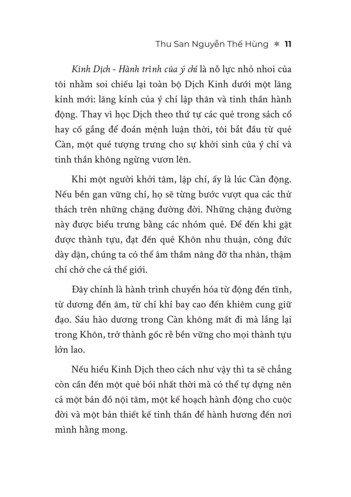 Kinh Dịch - Hành Trình Của Ý Chí - Con Đường Ý Chí Của Kẻ Khởi Nghiệp Từ Khởi Nguyên Đến Khi Thành Tựu - Thu San Nguyễn Thế Hùng