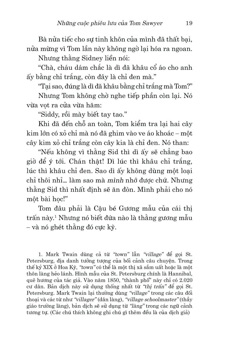 Văn Học Cổ Điển - Những Cuộc Phiêu Lưu Của Tom Sawyer - Mark Twain