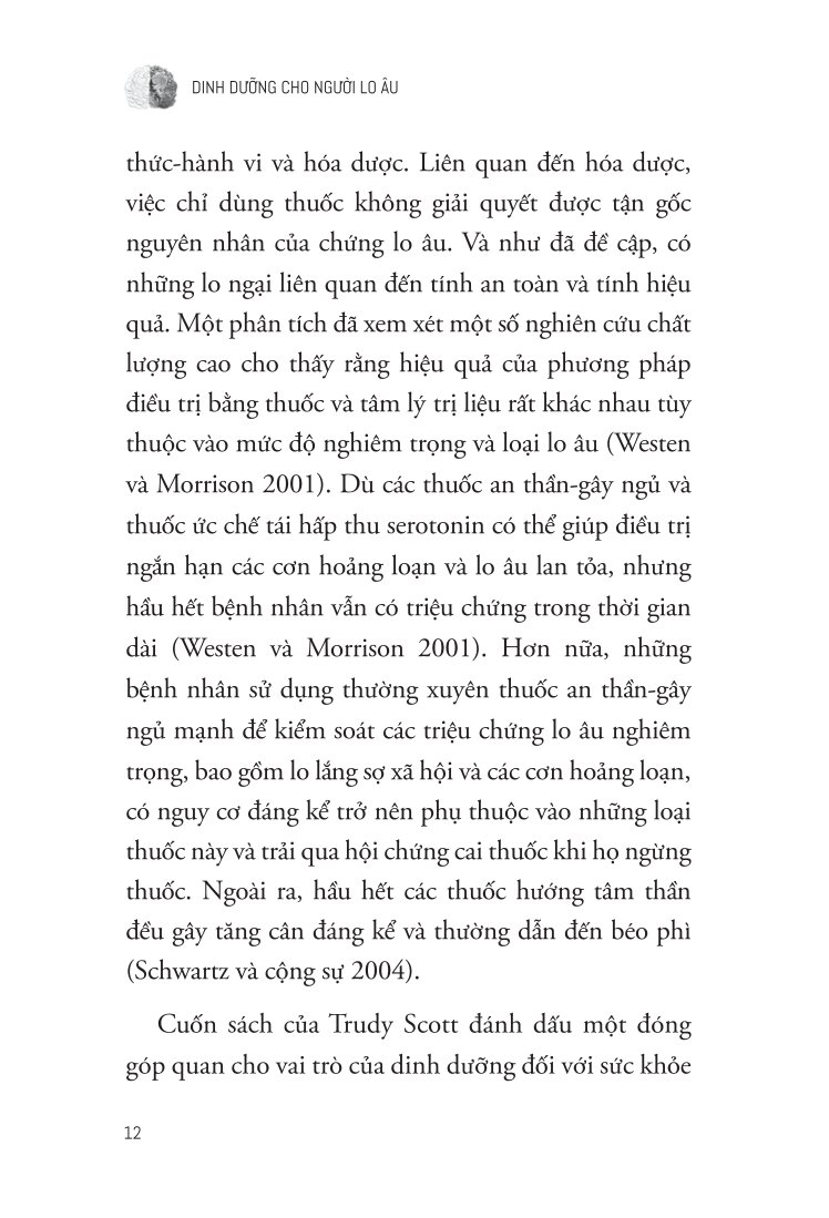 Dinh Dưỡng Cho Người Lo Âu - Trudy Scott