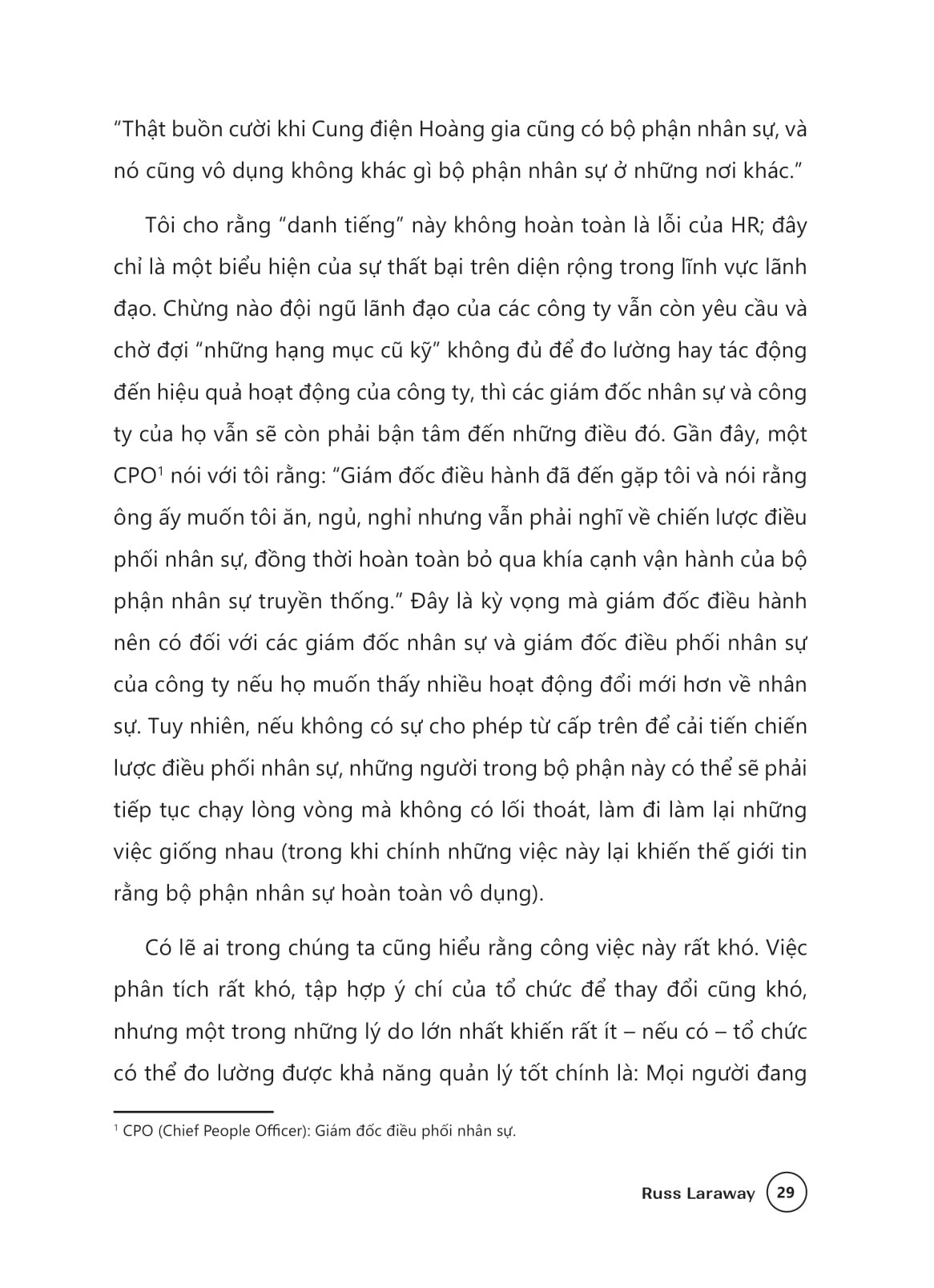 Giữ Người Bằng Tâm - Dẫn Dắt Bằng Tầm - 
Russ Laraway