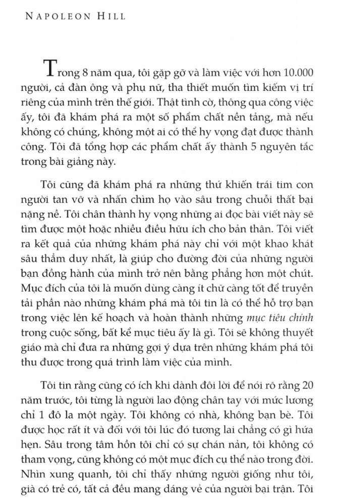Tư Duy Làm Giàu - Những Bài Nói Chuyện Bất Hủ Của Napoleon Hill  - Napoleon Hill