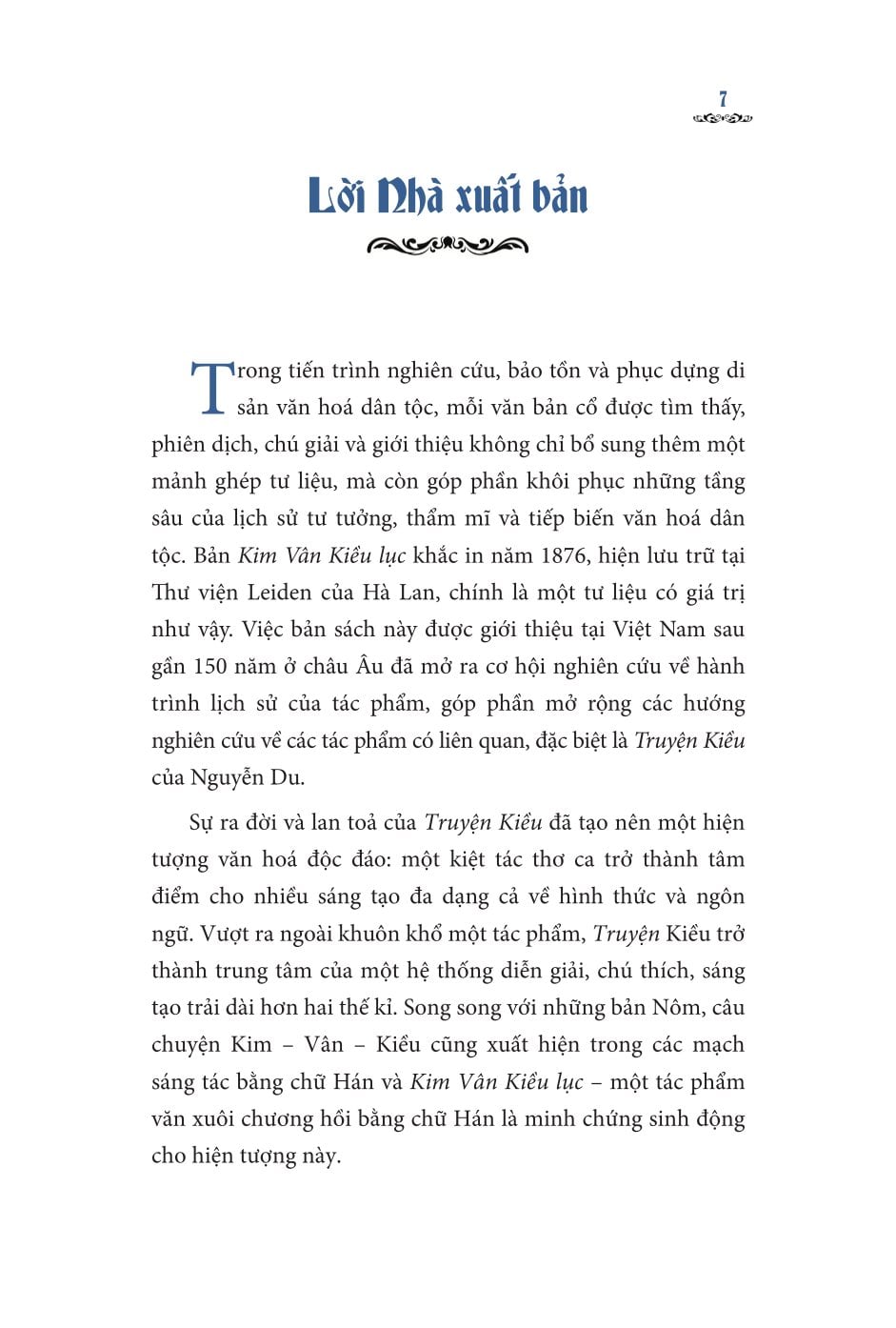 Kim Vân Kiều Lục 金 雲 翹 錄 1876 (Bản Cẩm Văn Đường Lưu Trữ  Tại Thư Viện Đại Học Leiden, Hà Lan) - Bìa Mềm - Nguyễn Thị Sông Hương