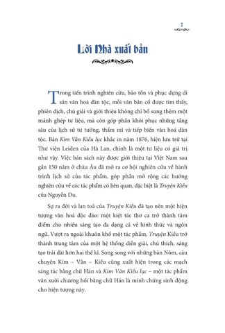  Kim Vân Kiều Lục 金 雲 翹 錄 1876 (Bản Cẩm Văn Đường Lưu Trữ  Tại Thư Viện Đại Học Leiden, Hà Lan) - Bìa Mềm - Nguyễn Thị Sông Hương 