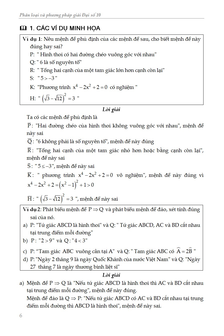 Phân Loại & Phương Pháp Giải Đại Số 10 - Nguyễn Anh Trường