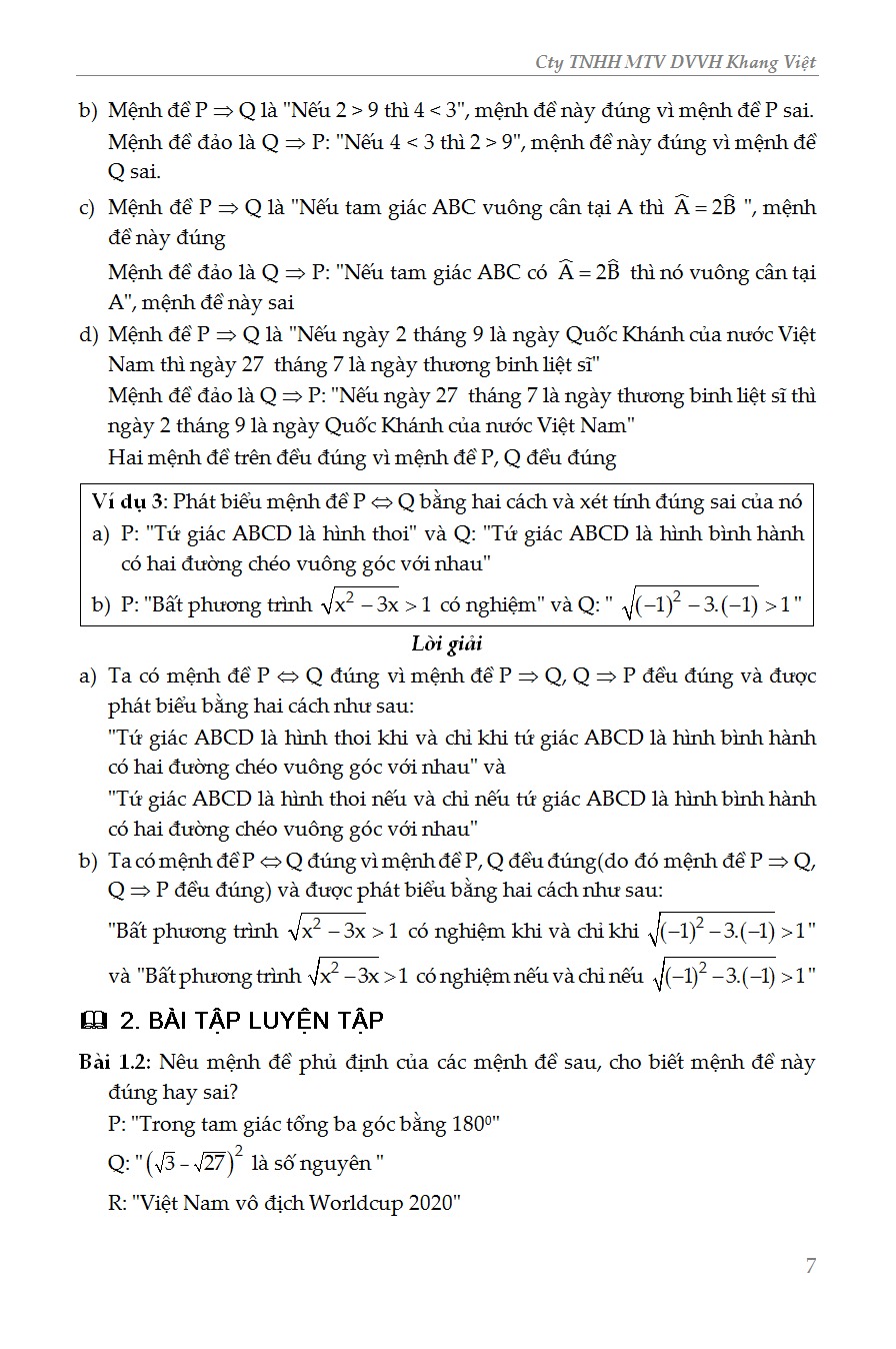 Phân Loại & Phương Pháp Giải Đại Số 10 - Nguyễn Anh Trường