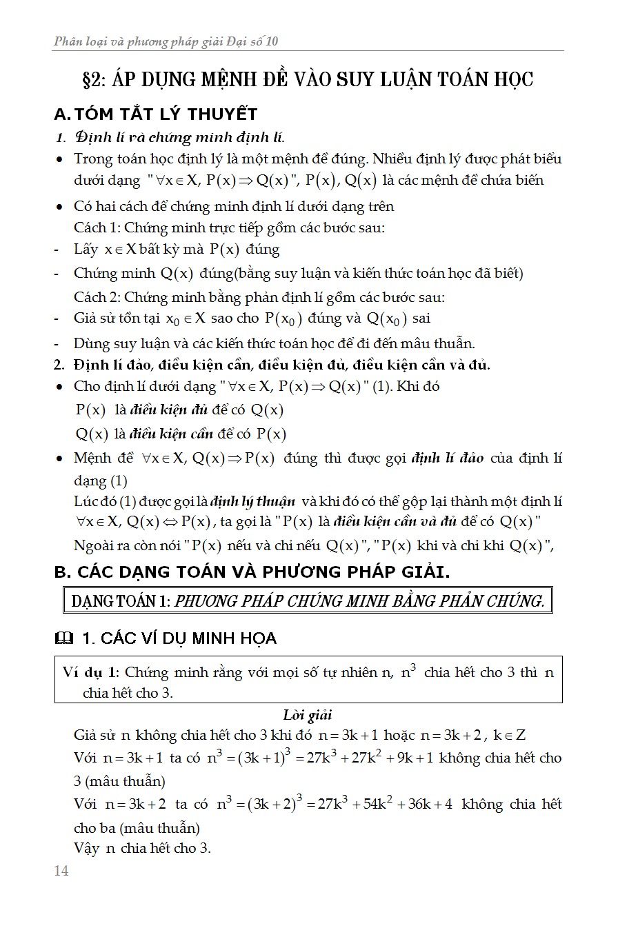 Phân Loại & Phương Pháp Giải Đại Số 10 - Nguyễn Anh Trường