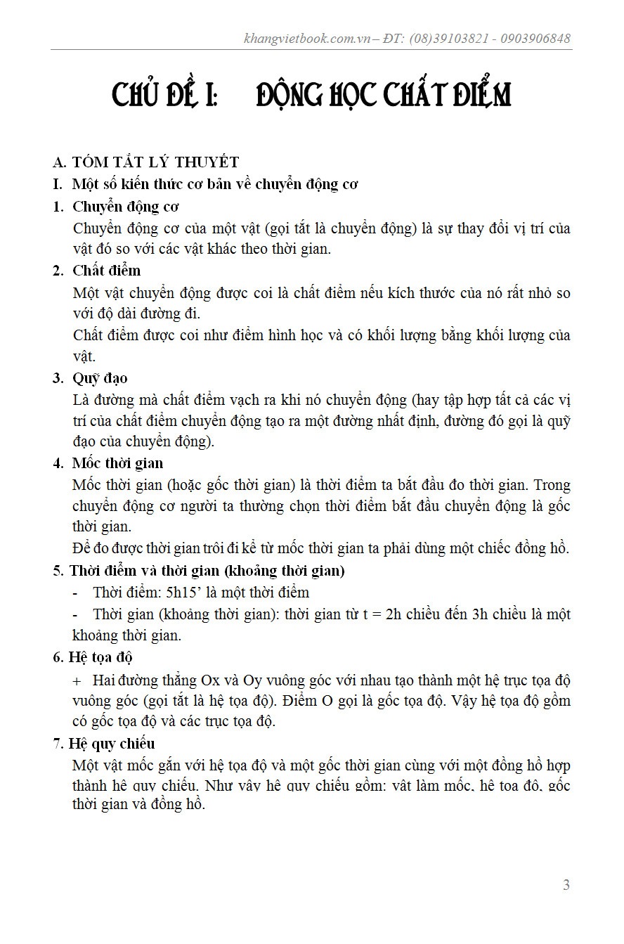 Phương Pháp Tư Duy Sáng Tạo Trong Giải Nhanh Bồi Dưỡng Học Sinh Giỏi Vật Lí 10 Tập 1 - Trịnh Minh Hiệp