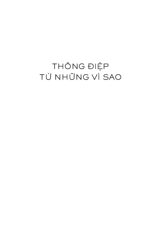 Thông Điệp Từ Những Vì Sao - Thomas Hertog