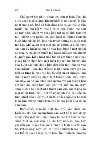 Văn Học Cổ Điển - Những Cuộc Phiêu Lưu Của Tom Sawyer - Mark Twain 
