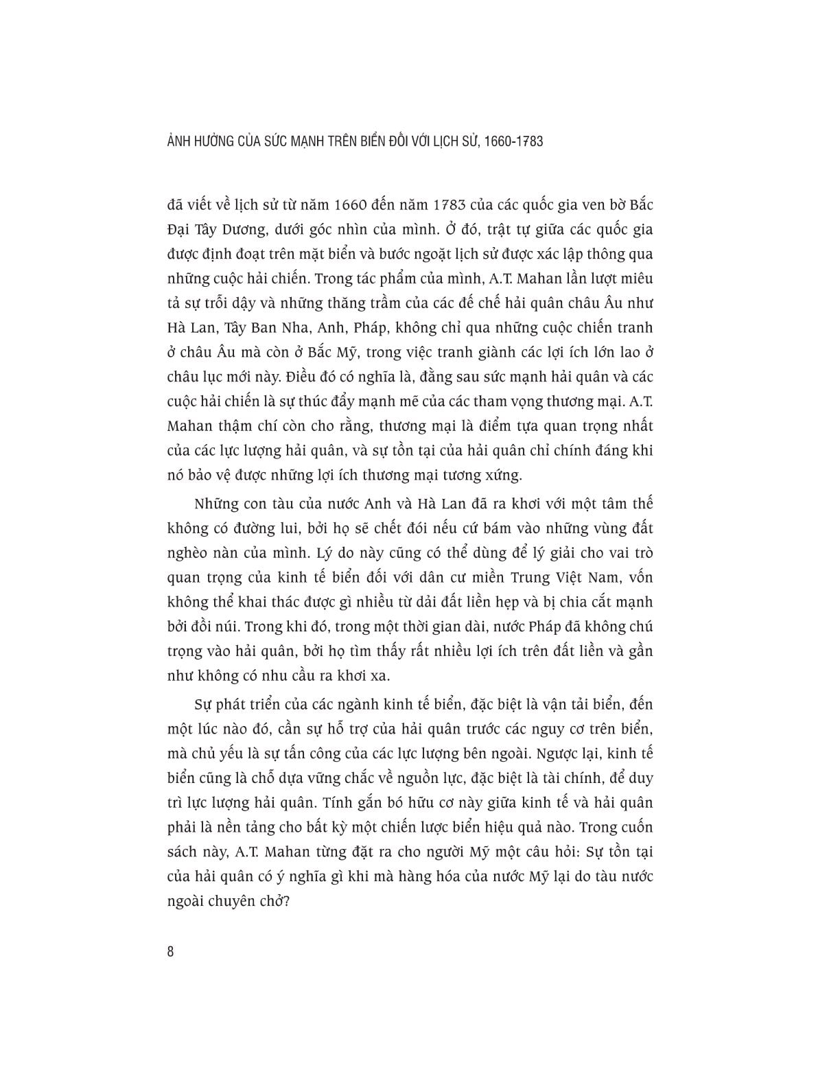 Ảnh Hưởng Của Sức Mạnh Trên Biển Đối Với Lịch Sử 1660-1783 - Alfred Thayer Mahan