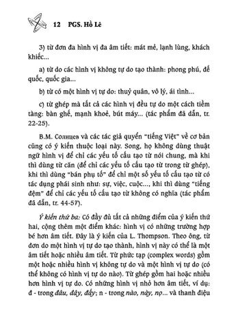 Cấu Tạo Từ Tiếng Việt Hiện Đại - PGS. Hồ Lê 