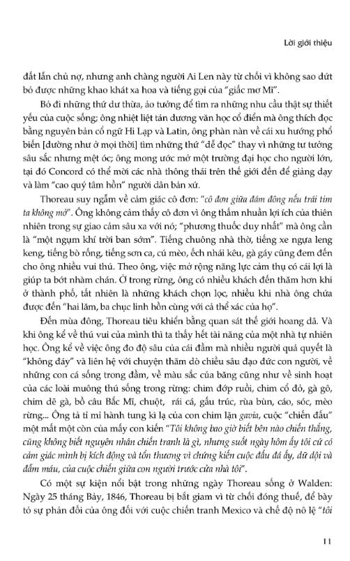 Walden, Một Mình Sống Trong Rừng - 
Phiên Bản Bỏ Túi  - Henry David Thoreau