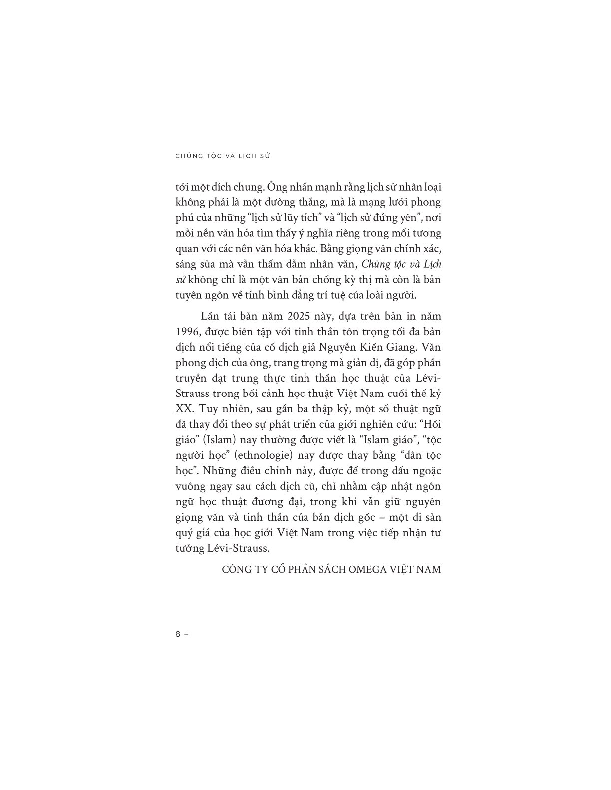Chủng Tộc Và Lịch Sử - Claude Lévi-Strauss