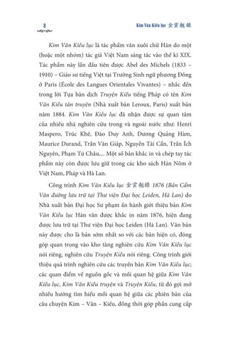  Kim Vân Kiều Lục 金 雲 翹 錄 1876 (Bản Cẩm Văn Đường Lưu Trữ  Tại Thư Viện Đại Học Leiden, Hà Lan) - Bìa Mềm - Nguyễn Thị Sông Hương 