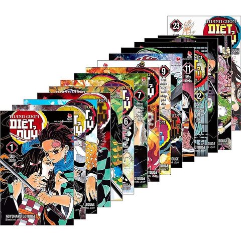  Bộ Sách Thanh Gươm Diệt Quỷ - Koyoharu Gotouge (Bộ 23 Tập Không Hộp) 