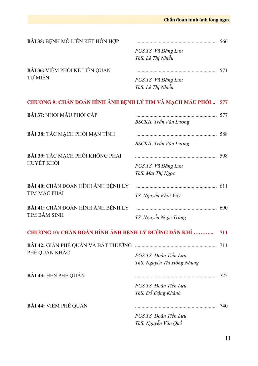 Chấn Đoán Hình Ảnh Lồng Ngực - PGS.TS. Vũ Đăng Lưu, PGS.TS. Đoàn Tiến Lưu