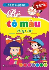 Tập Tô Cùng Bé - Bé Tô Màu Búp Bê (Khổ 19×27Cm) - Thiện Nhân