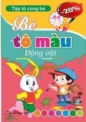 Tập Tô Cùng Bé - Bé Tô Màu Các Loài Hoa (Khổ 19×27Cm) - Thiện Nhân
