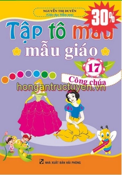 Tập Tô Màu Mẫu Giáo - Công Chúa - Nguyễn Thị Duyên