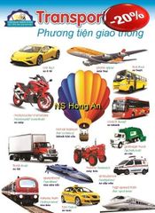 Học Tiếng Anh Qua Hình Ảnh - Phương Tiện Giao Thông (Tranh Rời 53X78Cm) - Nguyễn Công Sơn