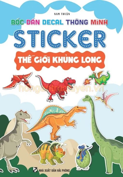 Bóc Dán Decal Thông Minh - Sticker Thế Giới Khủng Long - Nam Thuận