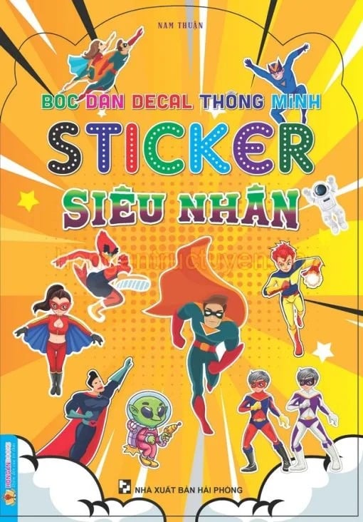 Bóc Dán Decal Thông Minh - Sticker Siêu Nhân - Nam Thuận