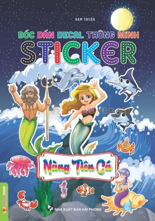 Bóc Dán Decal Thông Minh - Sticker Nàng Tiên Cá - Nam Thuận
