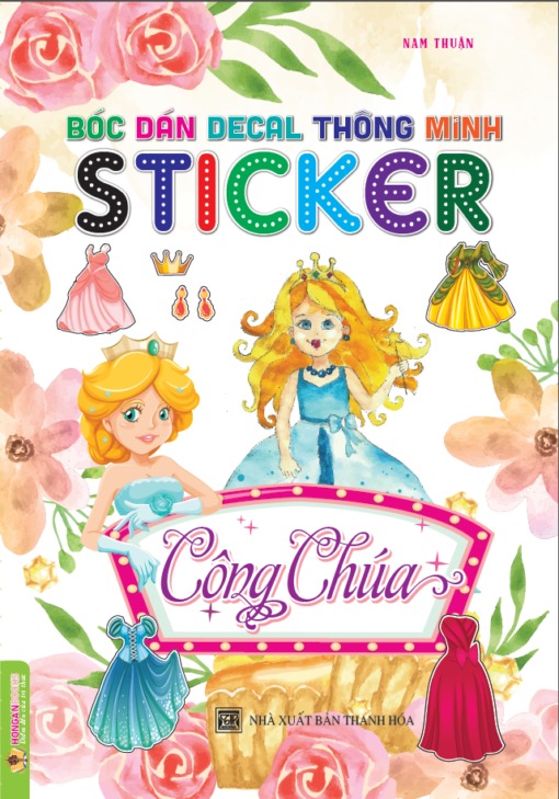 Bóc Dán Decal Thông Minh - Sticker Công Chúa - Nam Thuận