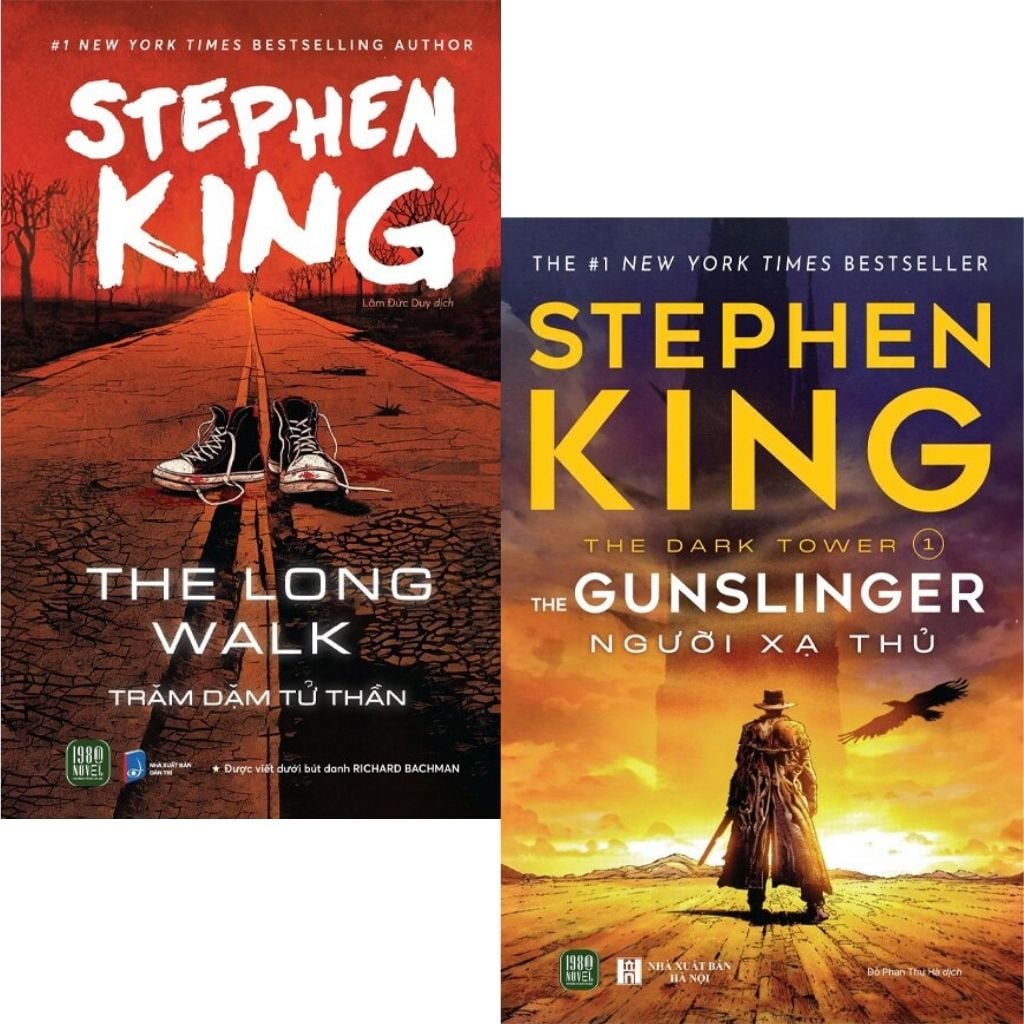 Combo 2 Quyển ( The Gunslinger - Người Xạ Thủ + The Long Walk - Trăm Dặm Tử Thần ) - Stephen King