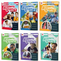 Combo  6 Quyển Sách (Academy Stars Pupil'S Book 1 + Academy Stars Pupil'S Book 2  + Academy Stars  Pupil'S Book 3 + Academy Stars  Pupil'S Book 4 + Academy Stars  Pupil'S Book 5 + Academy Stars  Pupil'S Book 6 )