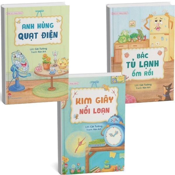  Combo 3 Quyển Giá Trị Riêng Biệt ( Anh Hùng Quạt Điện + Kim Giây Nổi Loạn + Bác Tủ Lạnh Ốm Rồi ) - Cát Tường, Rán Art 