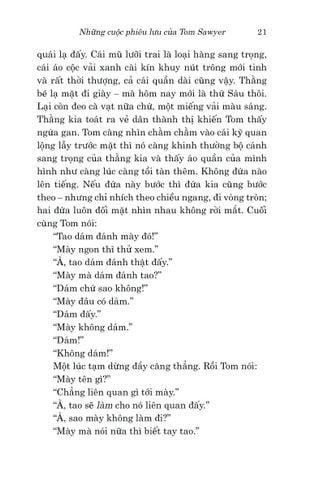  Văn Học Cổ Điển - Những Cuộc Phiêu Lưu Của Tom Sawyer - Mark Twain 