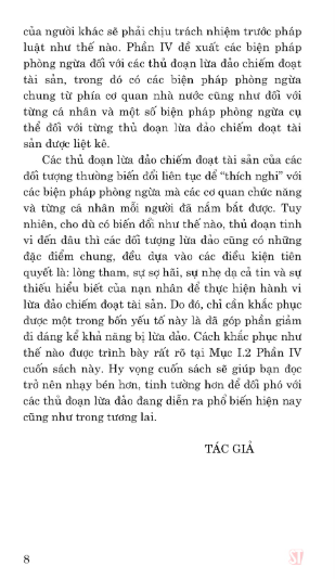 Nhận Diện Các Thủ Đoạn Lừa Đảo Chiếm Đoạt Tài Sản Và Biện Pháp Phòng Ngừa  - Luật gia Trương Ngọc Liêu - (NXB CTQG)
