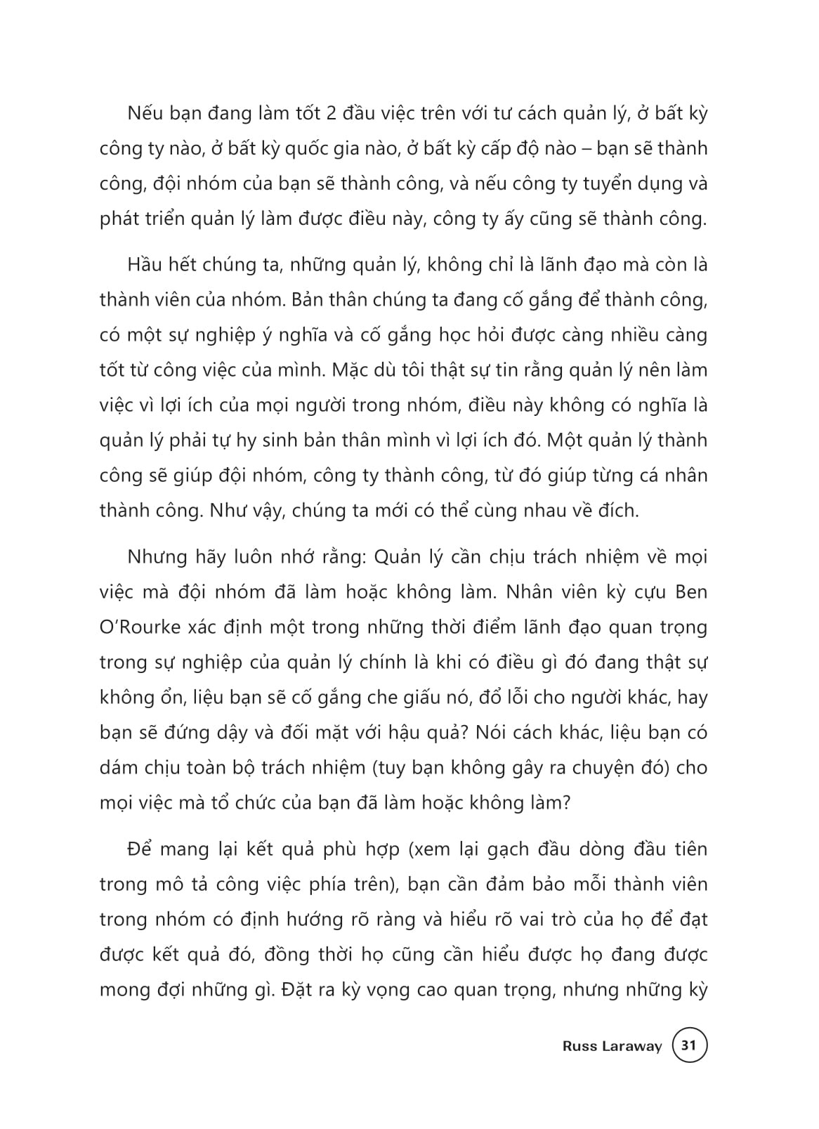Giữ Người Bằng Tâm - Dẫn Dắt Bằng Tầm - 
Russ Laraway