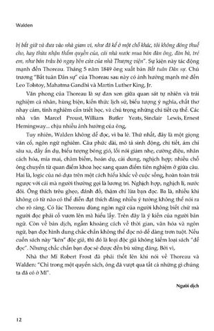  Walden, Một Mình Sống Trong Rừng - 
Phiên Bản Bỏ Túi  - Henry David Thoreau 