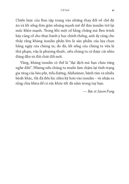 Vì Đâu Mà Ta Bệnh? - 
Benjamin Bikman, PhD