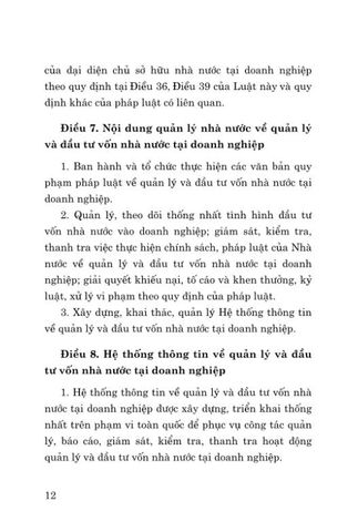  Luật Quản Lý Và Đầu Tư Vốn Nhà Nước Tại Doanh Nghiệp Năm 2025 - Quốc hội - NXB CTQG 