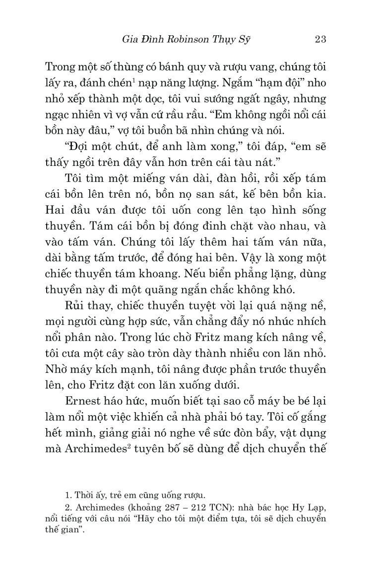 Văn Học Cổ Điển - Gia Đình Robinson Thụy Sỹ - Johann David Wyss