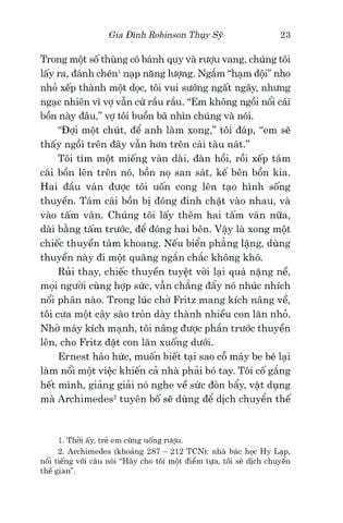  Văn Học Cổ Điển - Gia Đình Robinson Thụy Sỹ - Johann David Wyss 